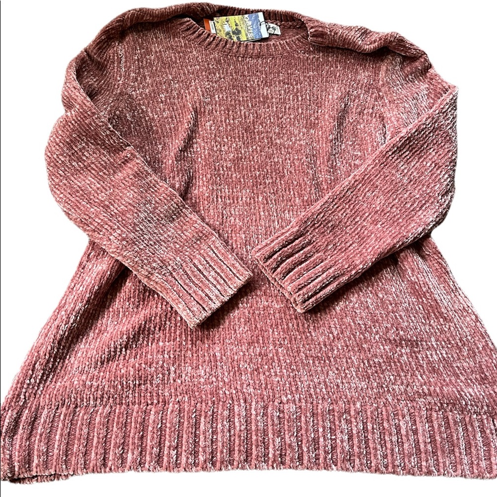 Super soft dusty rose pink knit sweater XXL